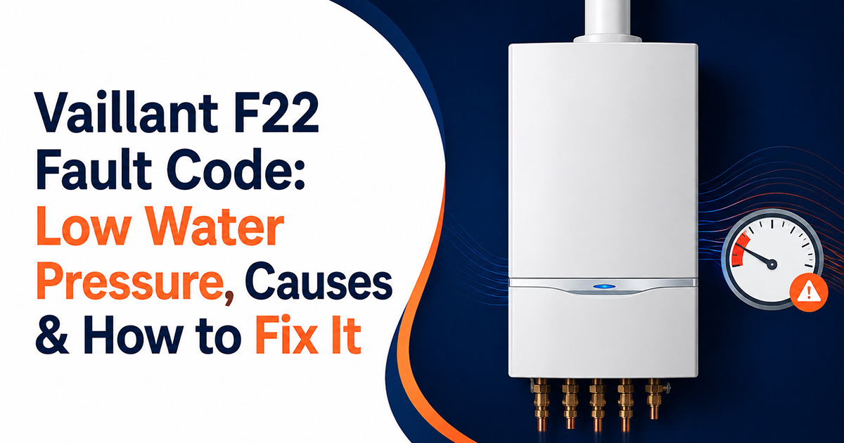 Our Blog Vaillant F22 Fault Code: Low Water Pressure, Causes & How to Fix It