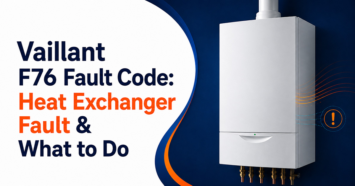 Our Blog Vaillant F76 Fault Code: Heat Exchanger Fault & What to Do